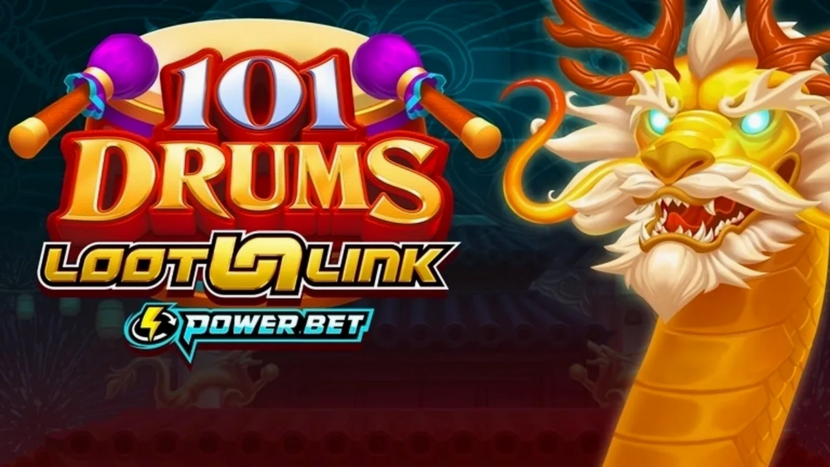 Tampilan visual permainan slot 101 Drums dengan nuansa perkusi